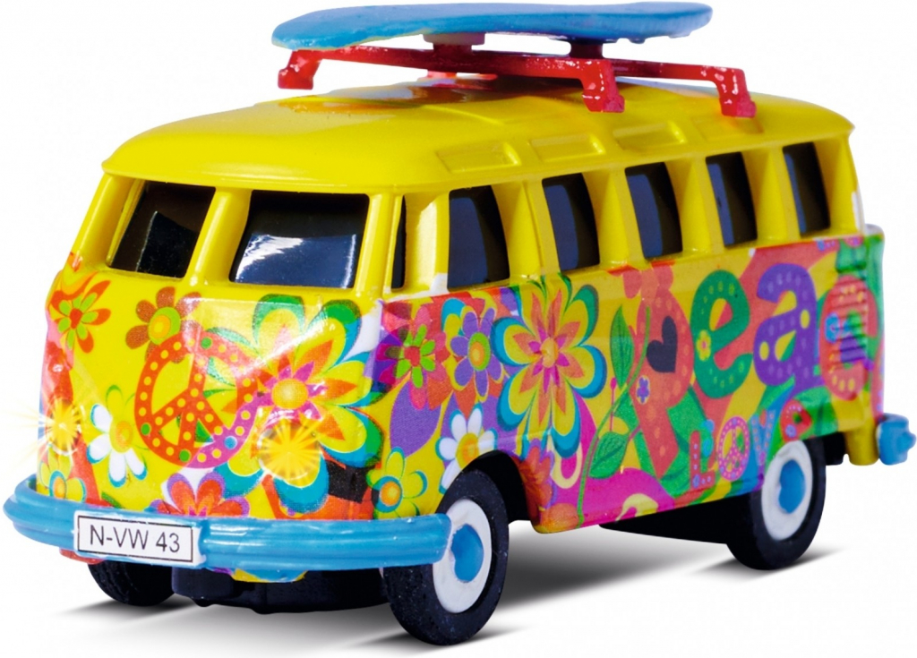 Carson RC VW T1 Bus Flower Power RTR 1:87