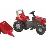 Rolly Toys Rolly Toys Šlapací traktor Rolly Juniors vlečkou červený – Zboží Mobilmania