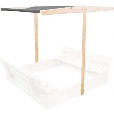 Aga Stříška na dětské pískoviště 120x120 cm Tmavě šedá – Hledejceny.cz