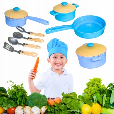 Teddies sada pánví s doplňky plast 11ks v sáčku – Zboží Dáma