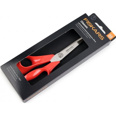 Krejčovské nůžky Fiskars pro leváky délka 21 cm Varianta: červená, Balení: 1 ks 61323/158843/284198 – Zbozi.Blesk.cz