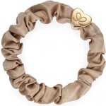 By Eloise London Gold Heart Silk Scrunchie barva Black – Zbozi.Blesk.cz