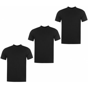 Donnay 3 Pack T Shirts Mens black