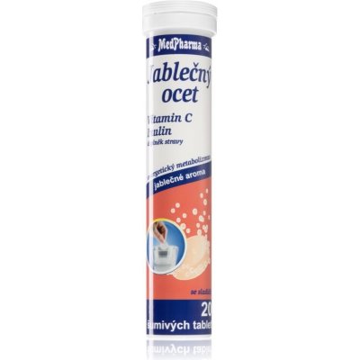 MedPharma Jablečný ocet + vitamin C + inulin 20 tablet – Hledejceny.cz