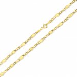 Lillian Vassago Zlatý unisex řetízek pancer LLV31-GCH061 Žlutá – Zboží Dáma