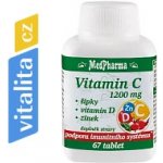 MedPharma Vitamin C 1200 mg s šípky, vitamin D, zinek, 67 tablet – Zboží Mobilmania