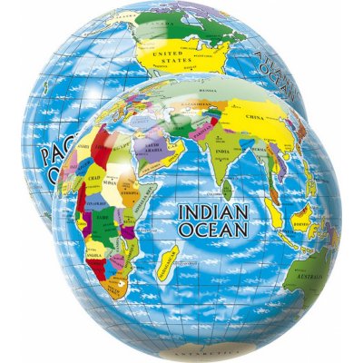 Míč mapa světa s potiskem Zeměkoule 23cm globus – Zbozi.Blesk.cz