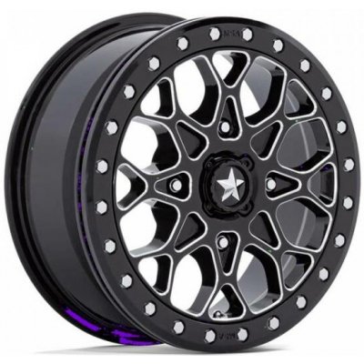 MSA Offroad Wheels M48 PORTAL BEADLOCK 6x15 4x110 ET38 gloss black milled with Gb ring | Zboží Auto