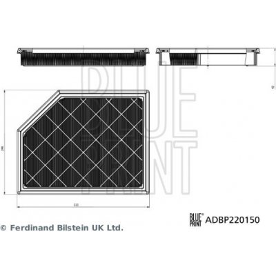 ADBP220150 BLUE PRINT Vzduchový filtr – Hledejceny.cz