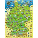 RAVENSBURGER Barevná mapa Německa XXL 200 dílků – Hledejceny.cz