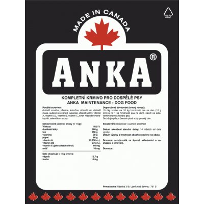 Anka Maintenance 20 kg – Zbozi.Blesk.cz