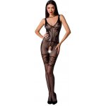 Passion Bodystocking BS069 černý sexy bodystocking s průstřihem – Hledejceny.cz