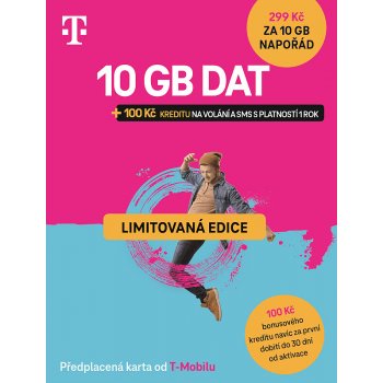 T-Mobile SIM karta Twist 10 GB + 100 Kč