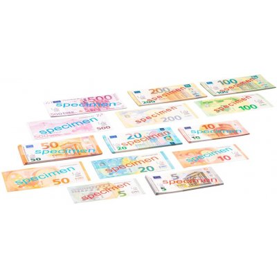 Wissner Hrací peníze Bankovky Eura 140 ks – Zboží Dáma