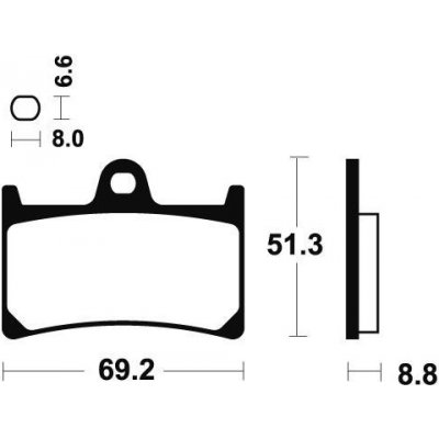 Brembo (Itálie) Přední brzdové destičky Brembo 07YA23SC - Yamaha MT-10, 1000ccm - 16-21 – Hledejceny.cz