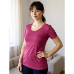 Kojicí tričko Kateřina krátký rukáv tmavě modré – Zboží Dáma