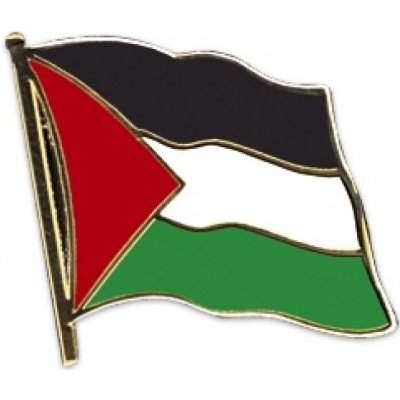 Odznak (pins) 20mm vlajka Palestina - barevný – Zbozi.Blesk.cz