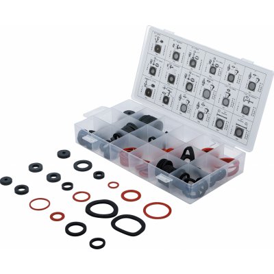 BGS 8059, Souprava těsnicích kroužků | guma a sklolaminát | 141dílná – Sleviste.cz