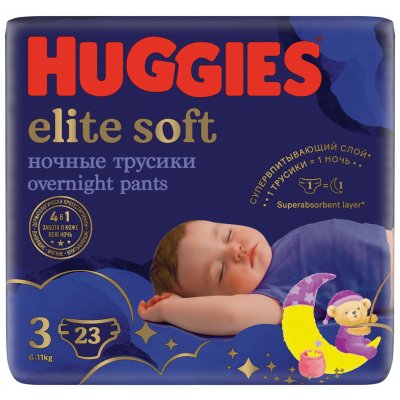 Huggies Elite Soft Pants OVN 3 6-11 kg 23 ks – Hledejceny.cz