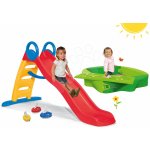 Smoby Set šmykľavka Funny Toboggan 2 m+pieskovisko štvorlístok s plachtou a vedro setom SM820401-7 – Zboží Dáma