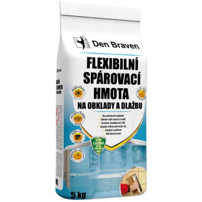 Den Braven Flexibilní spárovací hmota na obklady a dlažbu 2 kg tmavě hnědá