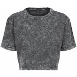 Built your Brand Cropped Acid-Washed Tmavě šedý melír – Hledejceny.cz