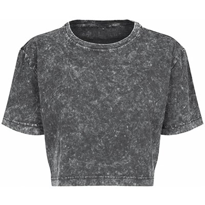 Built your Brand Cropped Acid-Washed Tmavě šedý melír – Hledejceny.cz