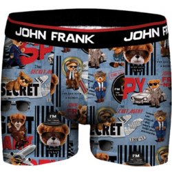 John Frank pánské boxerky JFBD355 modrá