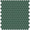 Hisbalit mozaika zelená 220B SATINATO hexagony 2,3x2,6 (33,33x33,33) cm 1m²