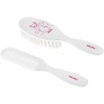 Akuku hřeben a kartáč na vlasy Lama bílý I4000838 – Sleviste.cz