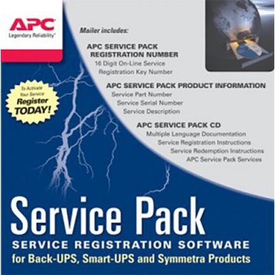 APC Service Pack - 3 rok prodloužené záruky pro současný prodej s novou UPS SP-02 - elektronická – Zboží Mobilmania