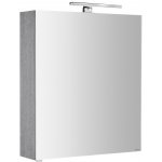 Sapho RIWA galerka s LED osvětlením, 60x70x17 cm, dub stříbrný – Zboží Mobilmania