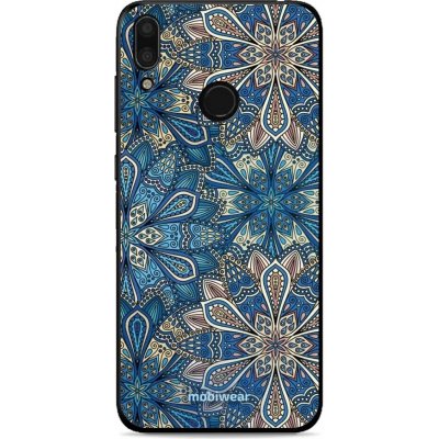 Pouzdro Mobiwear Glossy Huawei Y7 2019 - G038G - Modré mandala květy – Zbozi.Blesk.cz