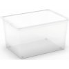 Úložný box Kis Úložný box s kolečky C Transparent XL 30,5x55x38,5 cm