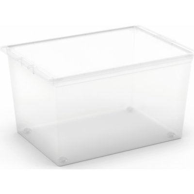 Kis Úložný box s kolečky C Transparent XL 30,5x55x38,5 cm