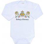 Dětské body s potiskem New Baby Lidový vzor Šohaj z Moravy – Sleviste.cz