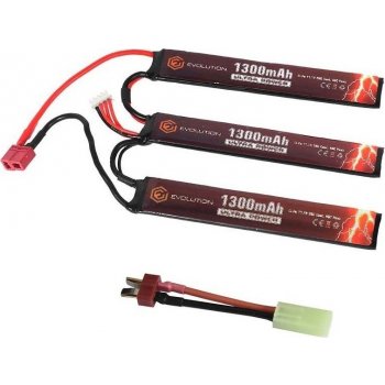 Dean-T Li-Pol Evolution Airsoft Ultra Power 11,1V 1300mAh 20/40C 3 díly