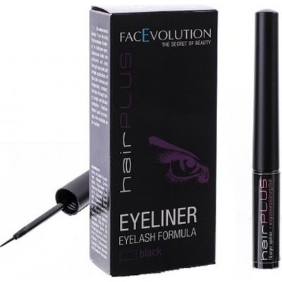 HairPlus FacEvolution Vyživující rychleschnoucí tekuté oční linky s obsahem růstového séra s třpytkami 1,5 ml