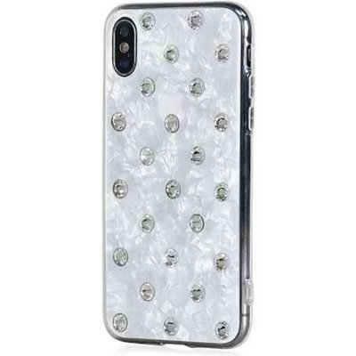 Pouzdro Swarovski Polka Dots iPhone XS/X - Pearl White/Crystal – Zboží Mobilmania