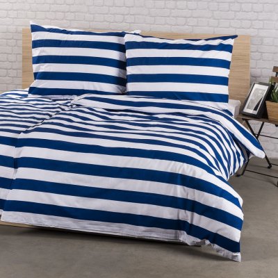 4Home bavlna povlečení Navy 200x220 2x70x90 – Sleviste.cz