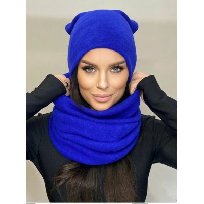 Fashionweek dámská čepice a šála cashmere touch S2468 Modrá – Hledejceny.cz