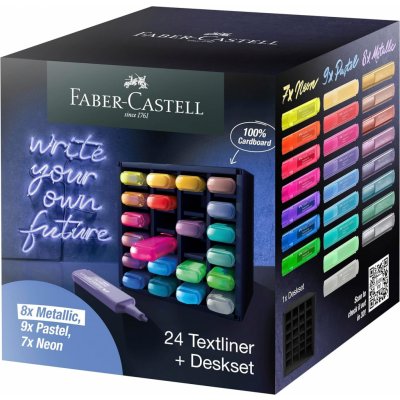 Faber Castell 254602 Textliner sada ve stolním boxu 24 ks – Zboží Mobilmania