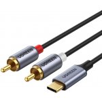 Ugreen CM451 USB-C to 2x RCA Cinch, 1,5m – Hledejceny.cz