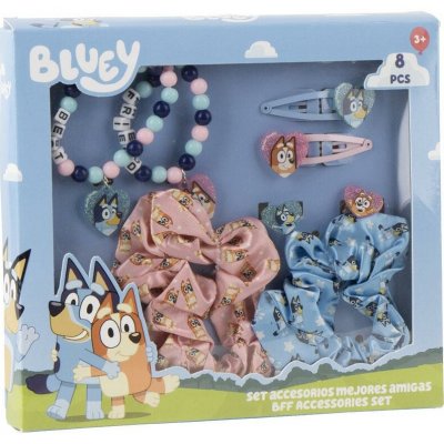 Cerdá Dětská kosmetická sada gumičky a sponky, Bluey – Zboží Mobilmania