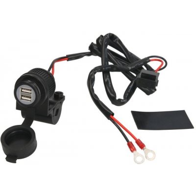 Oxford Zásuvka 2x USB, OXFORD, 5V/2A, vodotěsná, s úchytem na řídítko | Zboží Auto