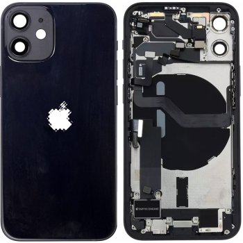 Kryt Apple iPhone 12 Mini zadní Housing s Malými Díly černý
