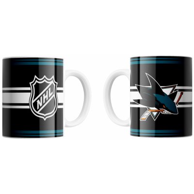 Great Branding Hrnek San Jose Shar x FACEOFF Logo NHL 330 ml