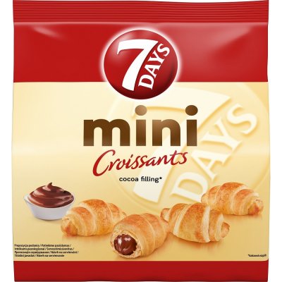 7 Days Mini Croissant s kakaovou náplní 185 g – Zboží Dáma