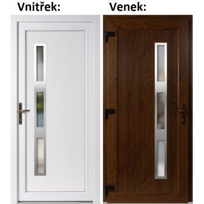 Soft Venus Inox zlatý dub/bílá 198 cm – Hledejceny.cz