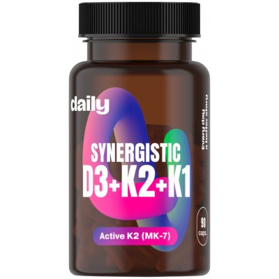 Daily Synergistic D3 + K2 + K1 90 kapslí – Hledejceny.cz